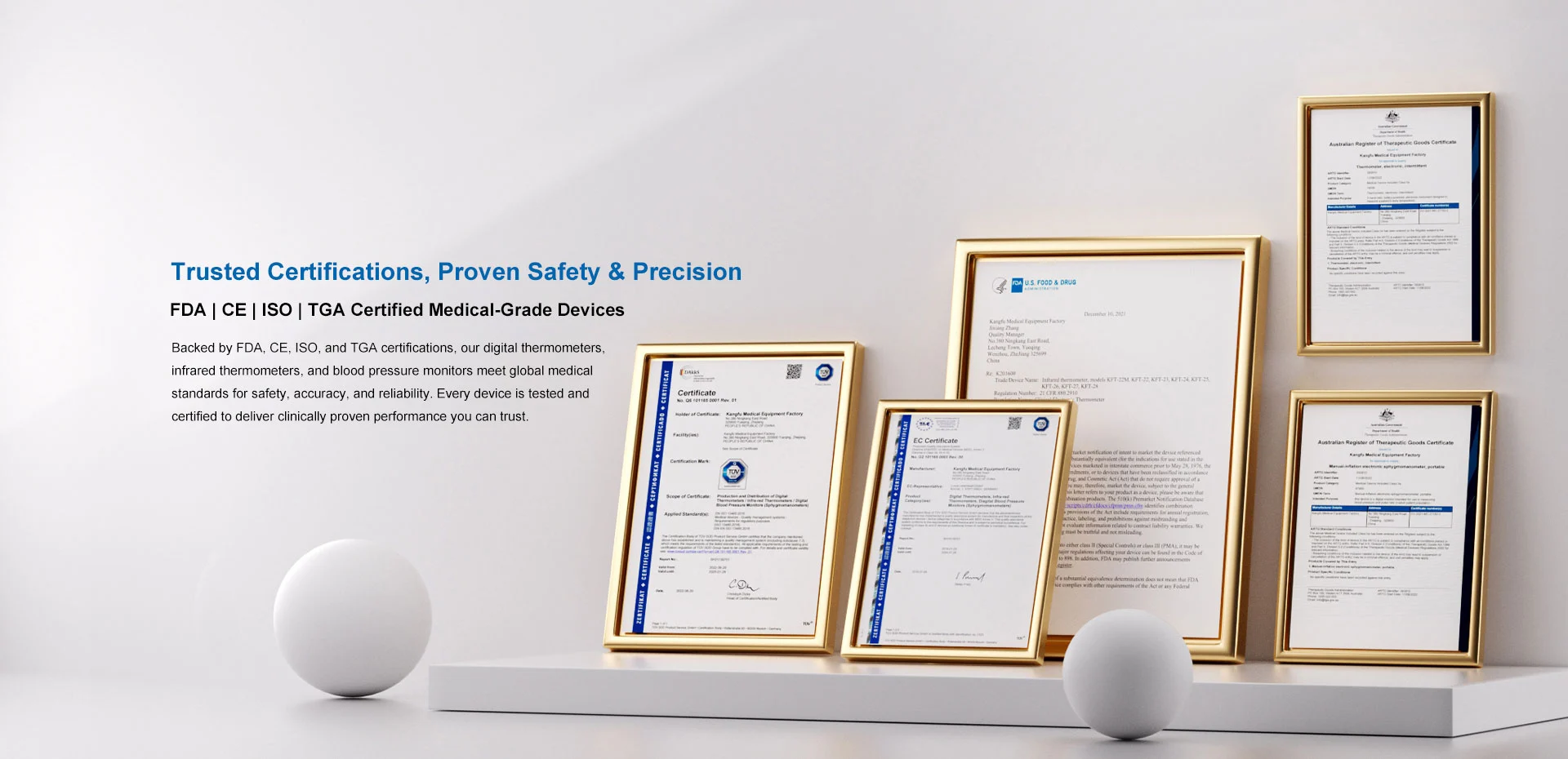 Trusted Certifications, Proven Safety & Precision