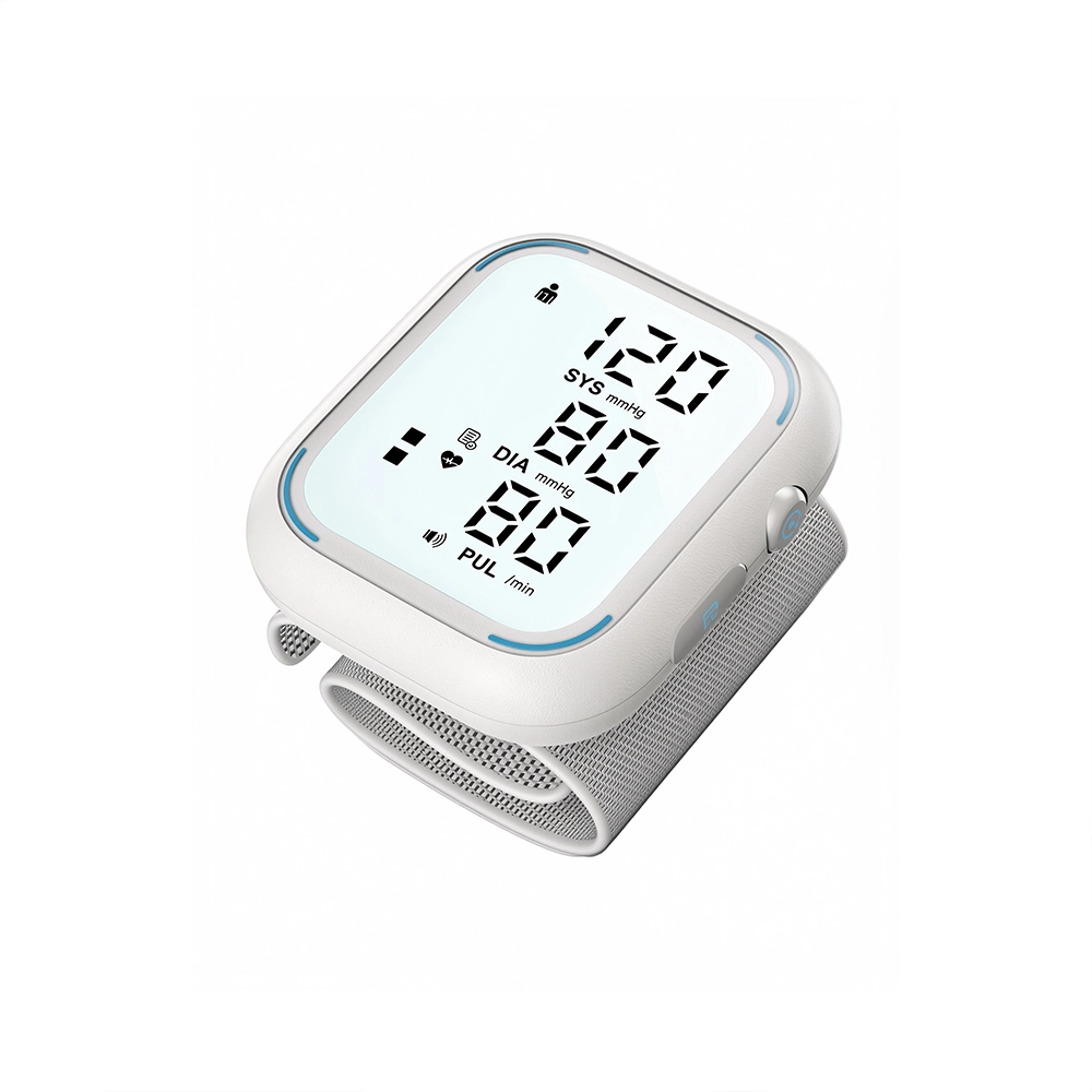 Compact LCD Backlight Wrist Blood Pressure Monitor