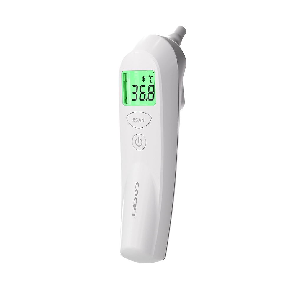 Contact Infrared Ear Thermometer with Disposable Ear Tips