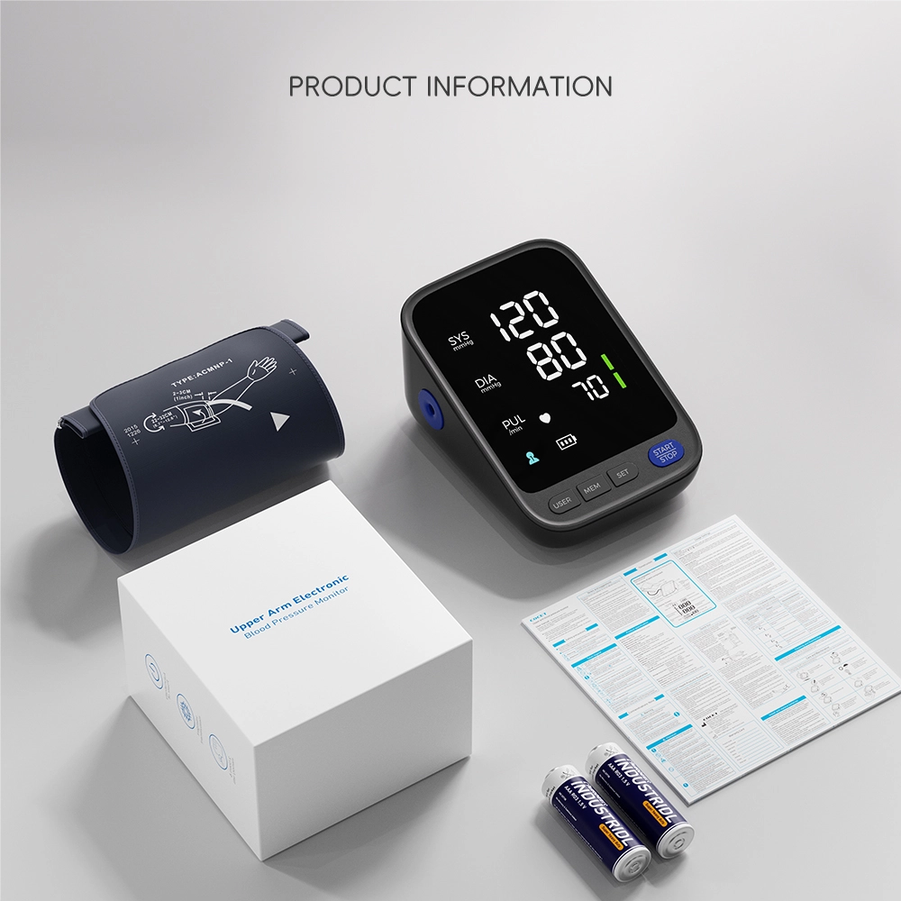 Bluetooth-Enabled Upper-Arm Blood Pressure Monitor
