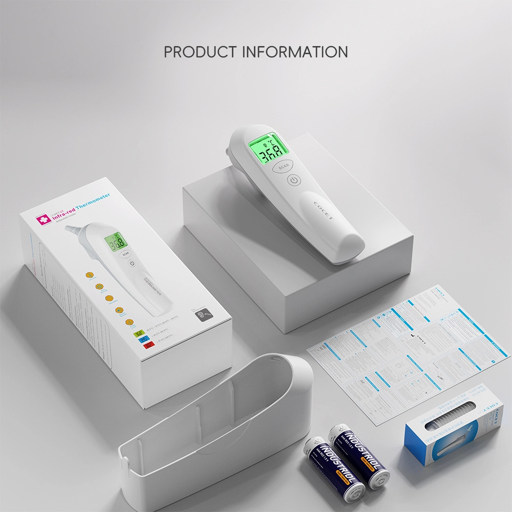 Contact Infrared Ear Thermometer with Disposable Ear Tips