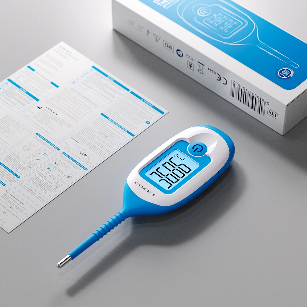 Ergonomic Flexible Tip Digital Thermometer