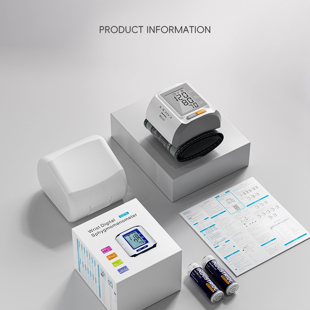 Wrist Blood Pressure Monitor with Irregular Heartbeat Detection
