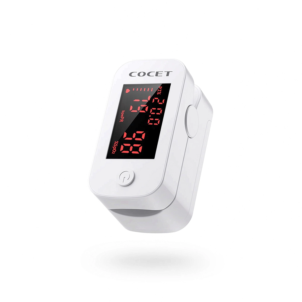 Portable Finger Pulse Oximeter with LED Display